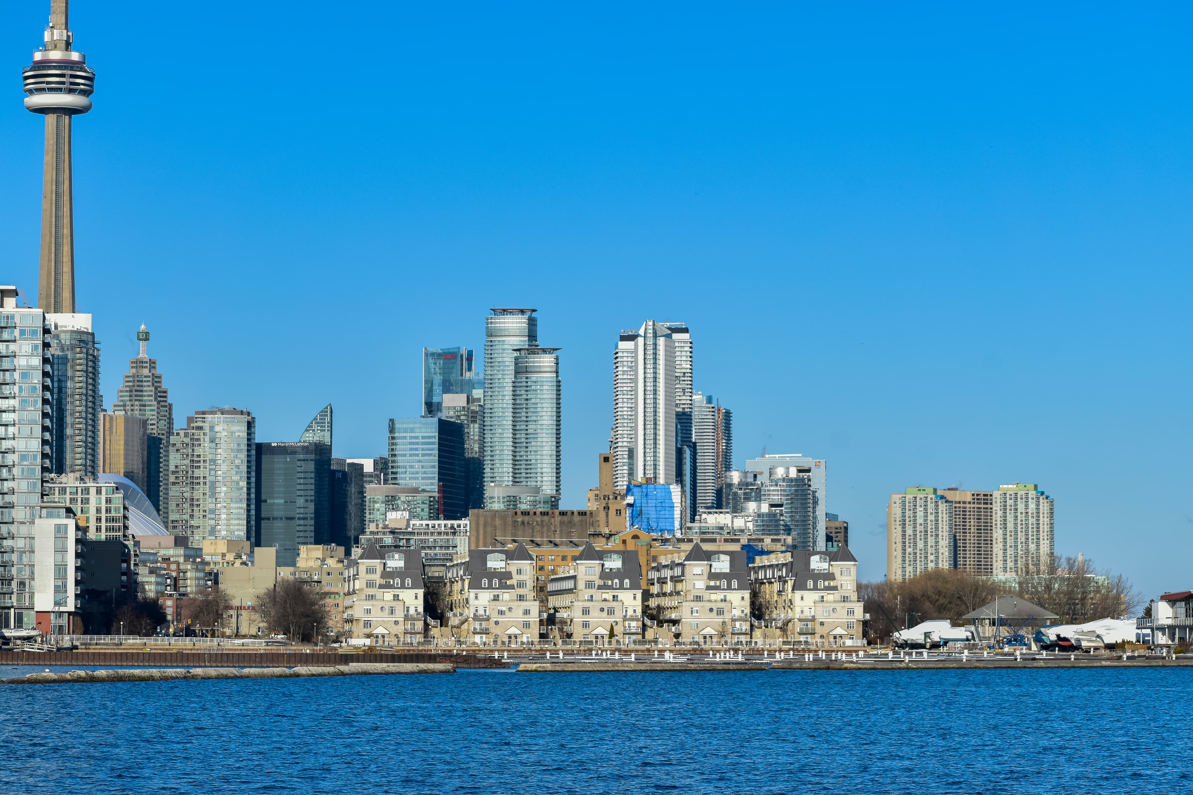 Toronto skyline and Lake Ontario waterfront