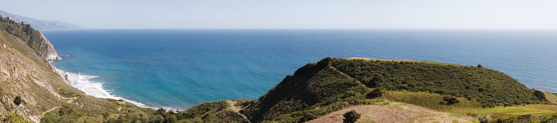 Southern California coastal highway with Pacific views